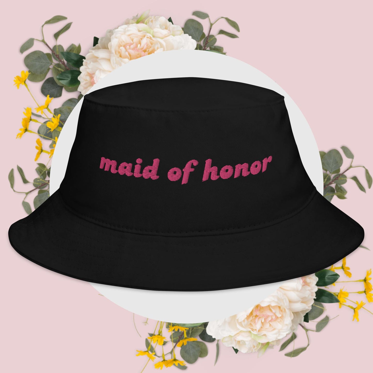 Bridal | Bucket Hat | Embroidered
