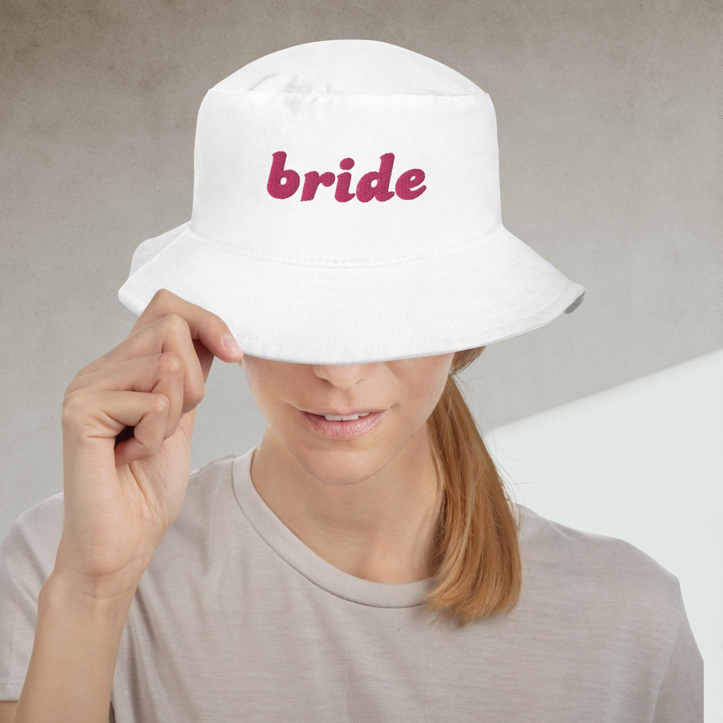Bridal | Bucket Hat | Embroidered