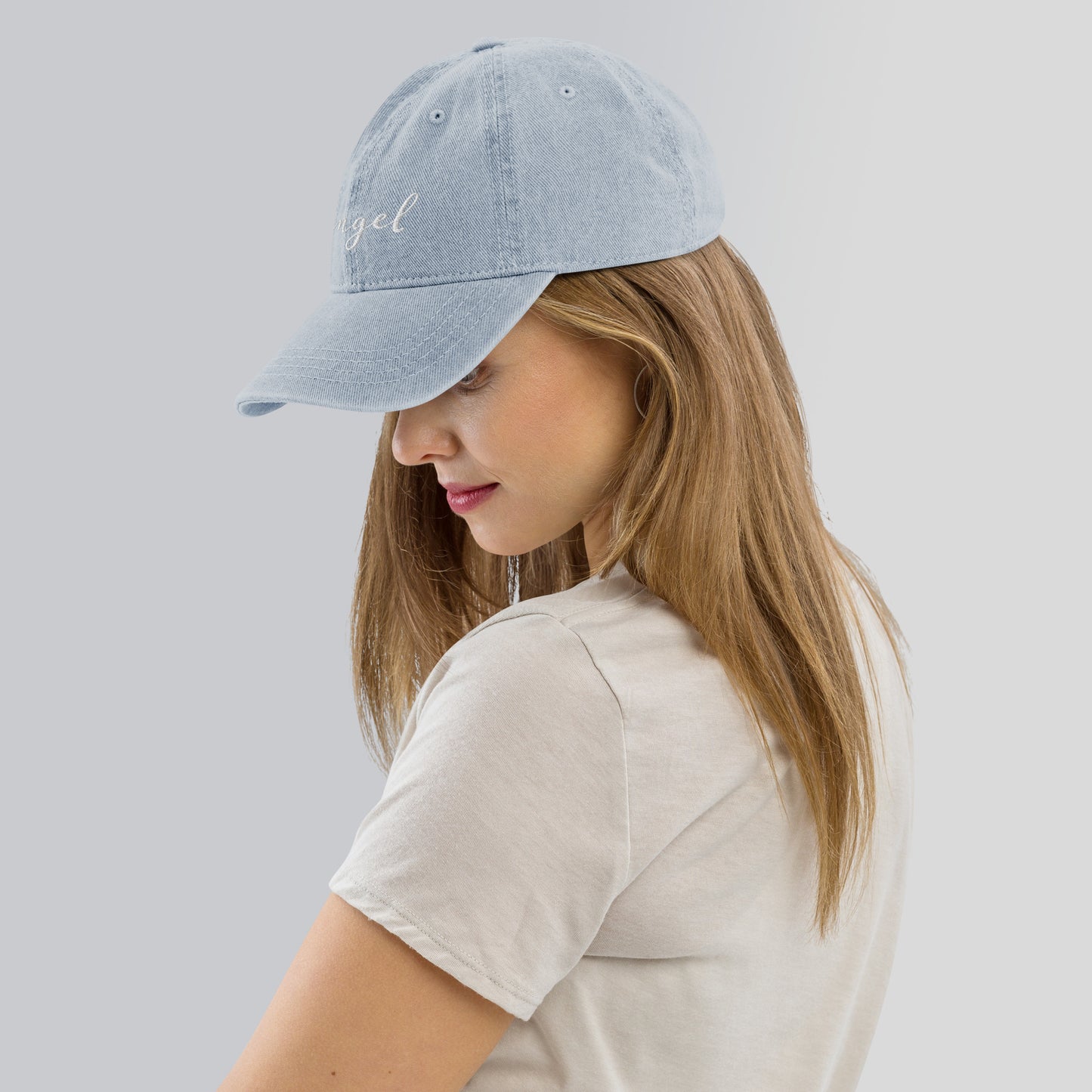 Angel | Denim Hat | Embroidered