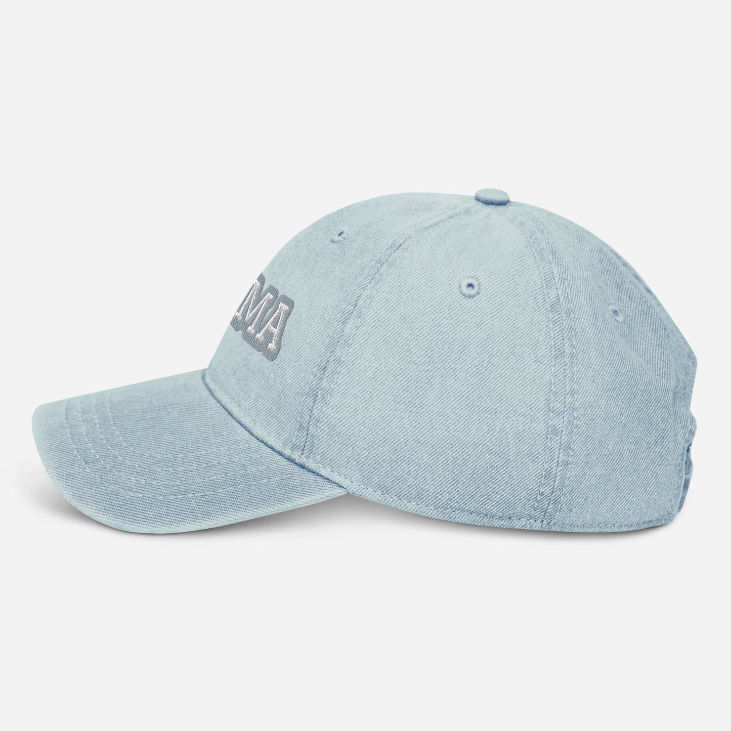 Mama | Denim Hat | Embroidered