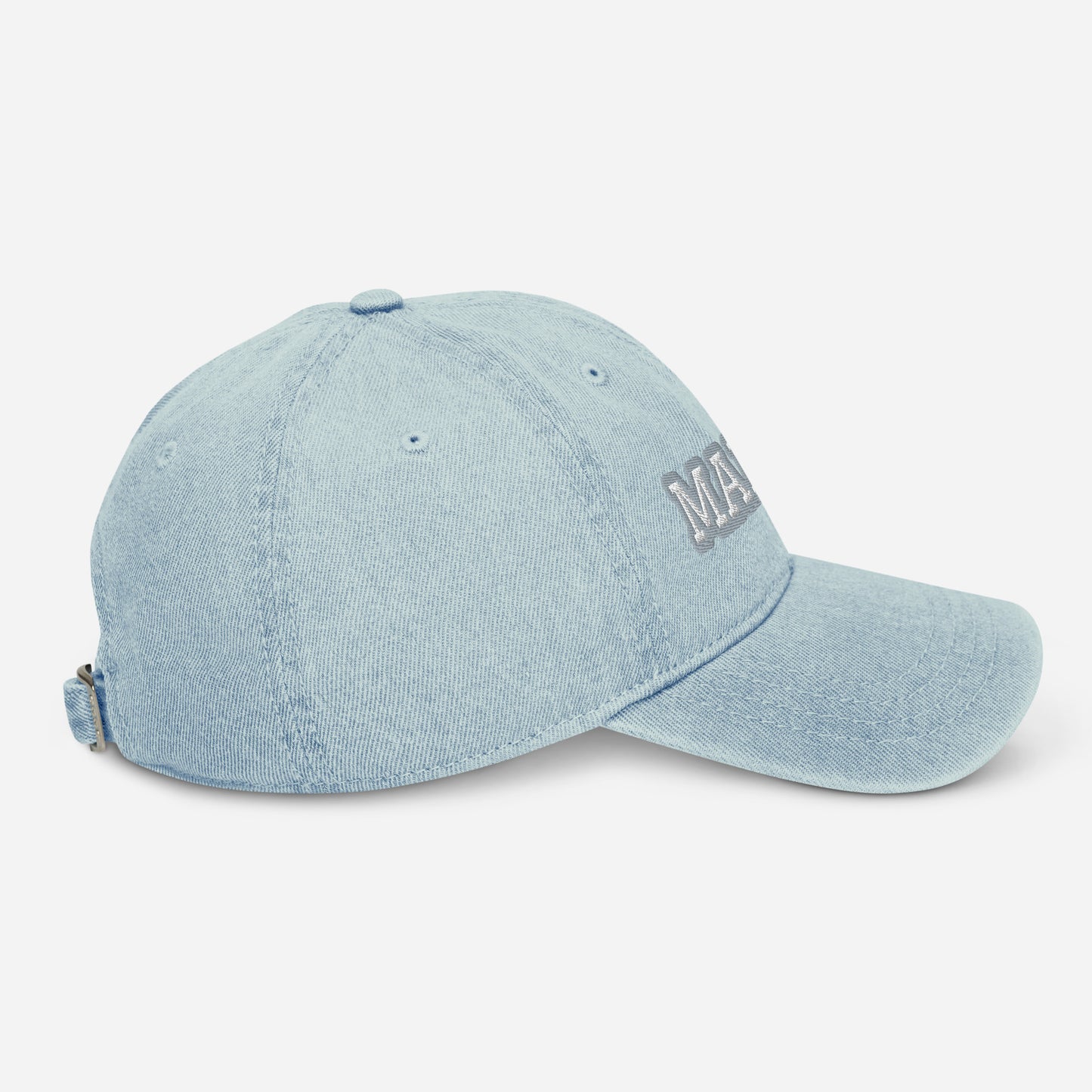 Mama | Denim Hat | Embroidered