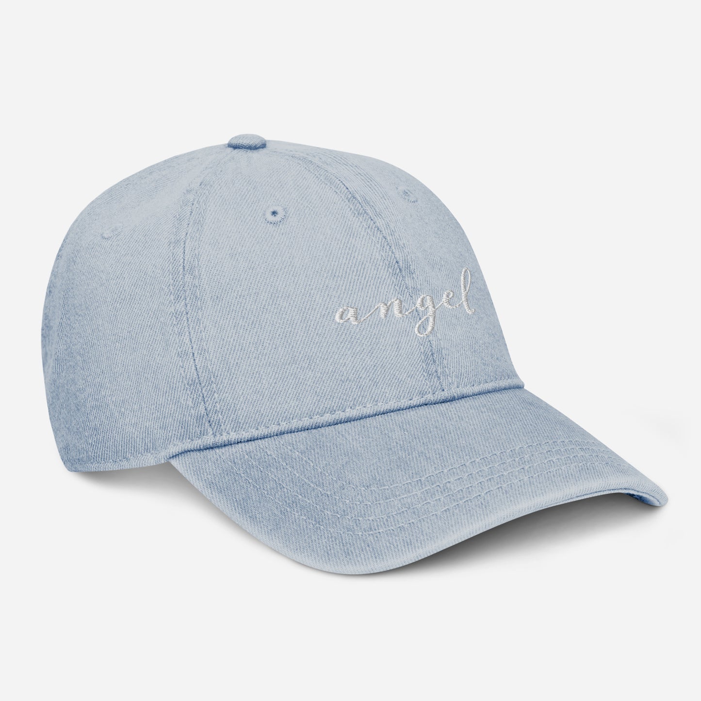 Angel | Denim Hat | Embroidered