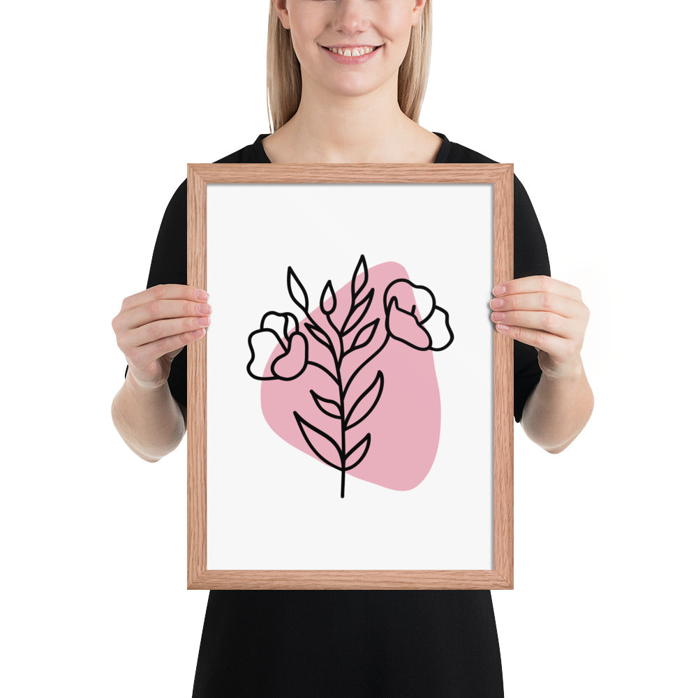 Pink Floral - Primrose | Framed Wall Art