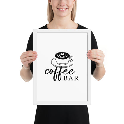 Coffee Bar - Scripted | Framed Wall Art