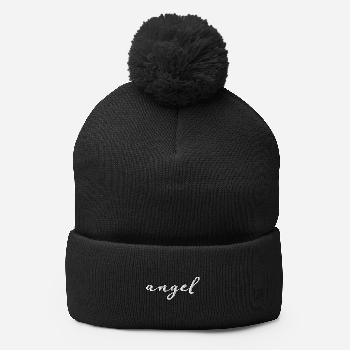 Angel | Pom-Pom Beanie | Embroidered