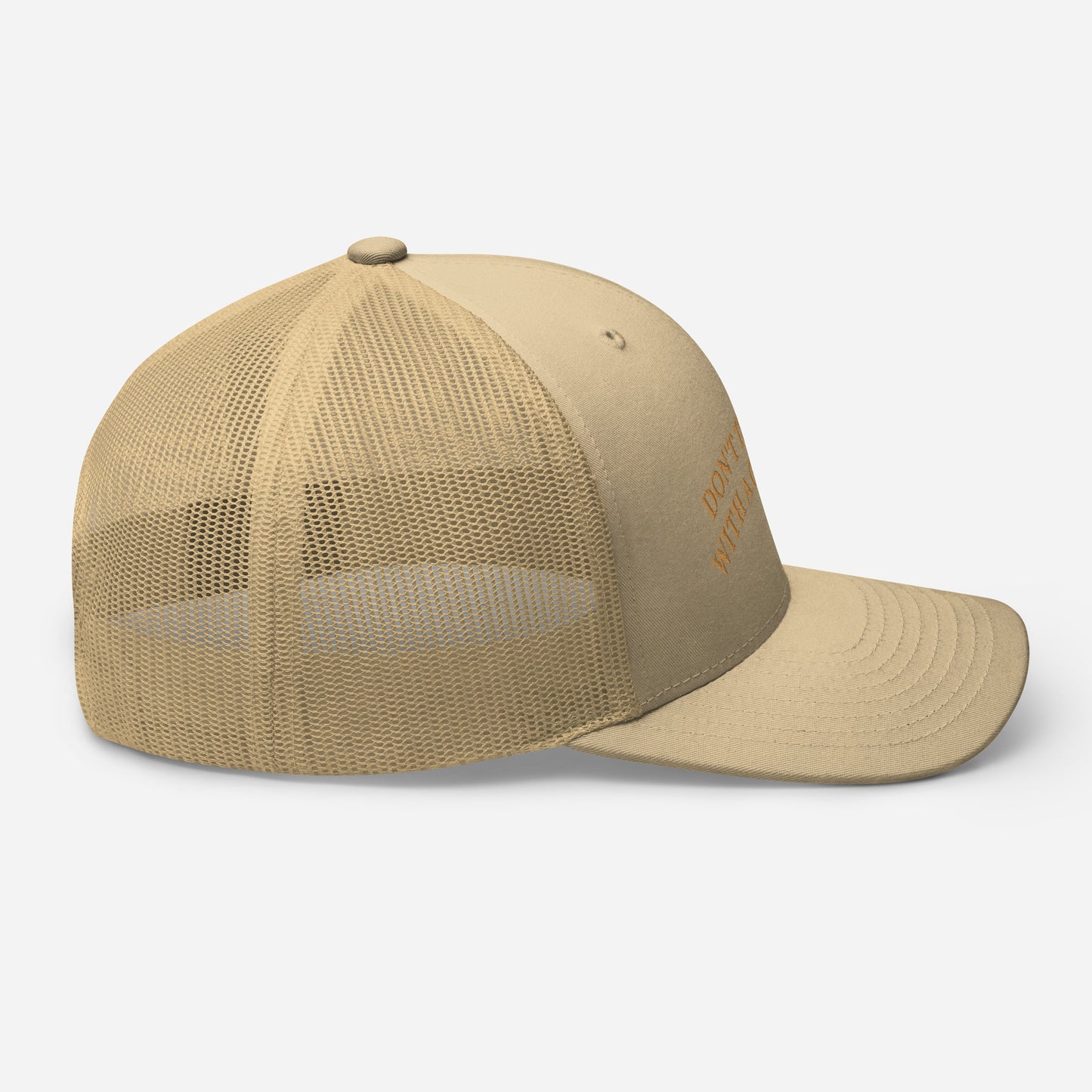 Don't Tempt Me With A Good Time | Retro Trucker Hat | Embroidered