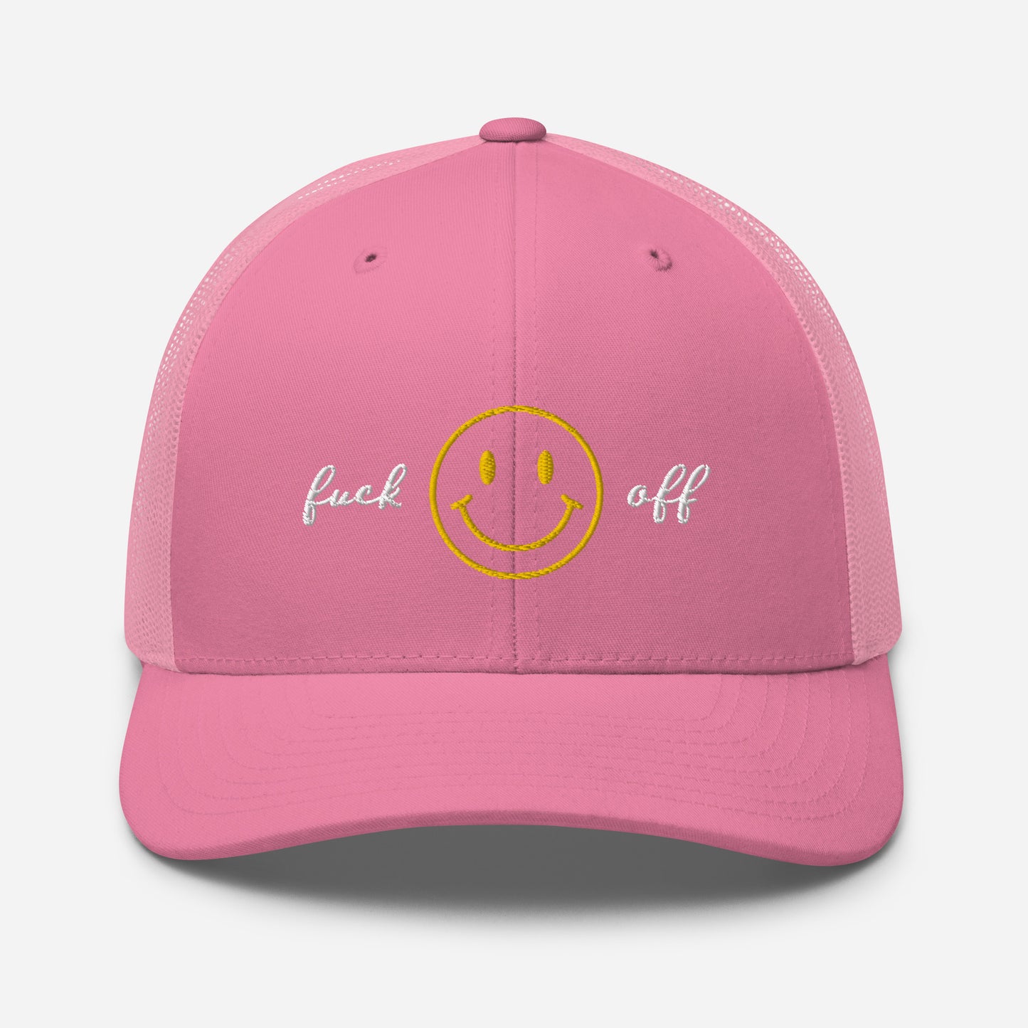 Fuck off | Retro Trucker Hat | Embroidered