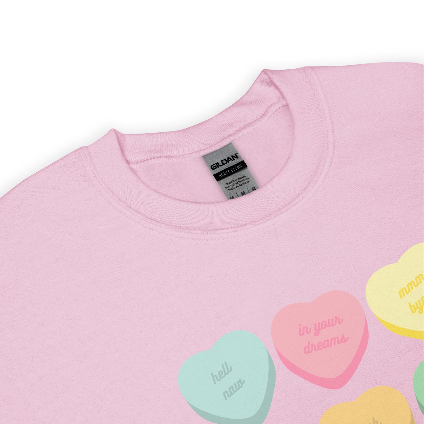 Anti-Valentine's Day Conversation Hearts | Crewneck