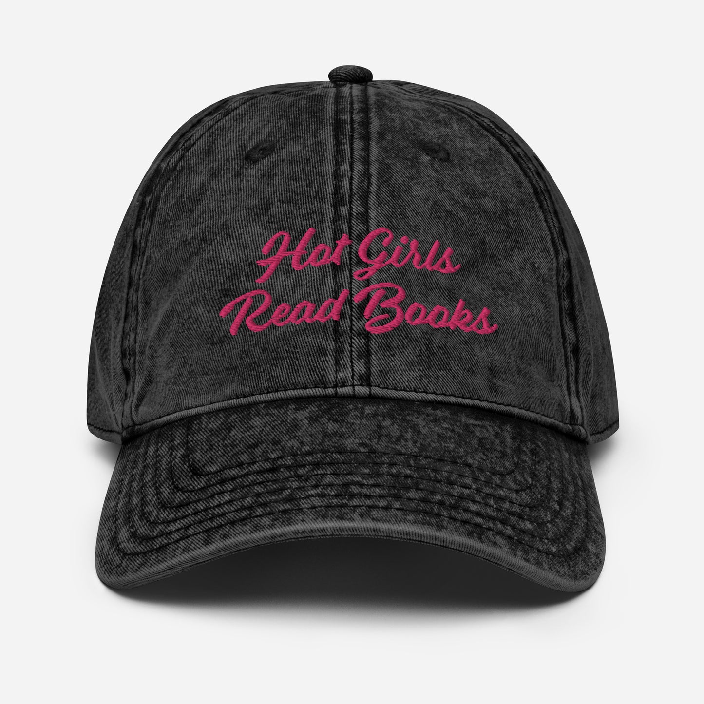 Hot Girls Read Books | Vintage Dad Hat | Embroidered