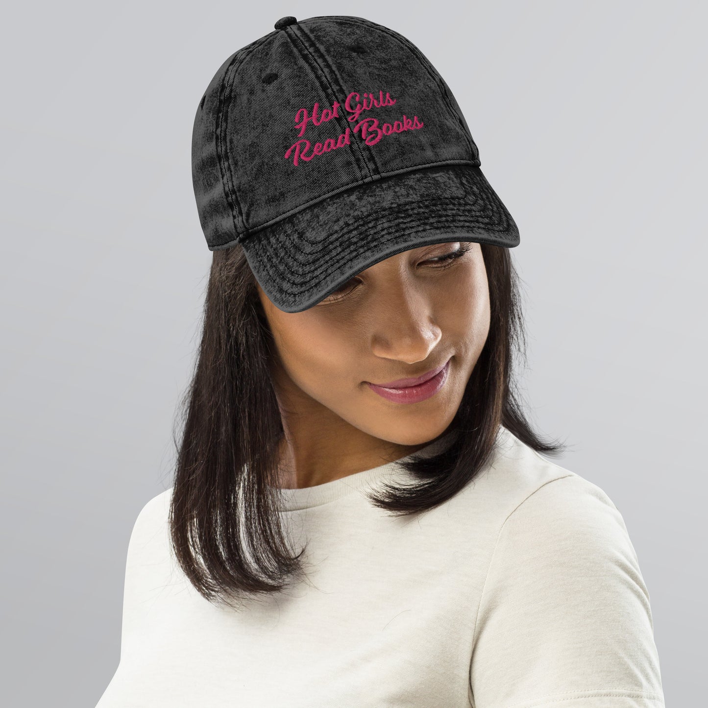 Hot Girls Read Books | Vintage Dad Hat | Embroidered