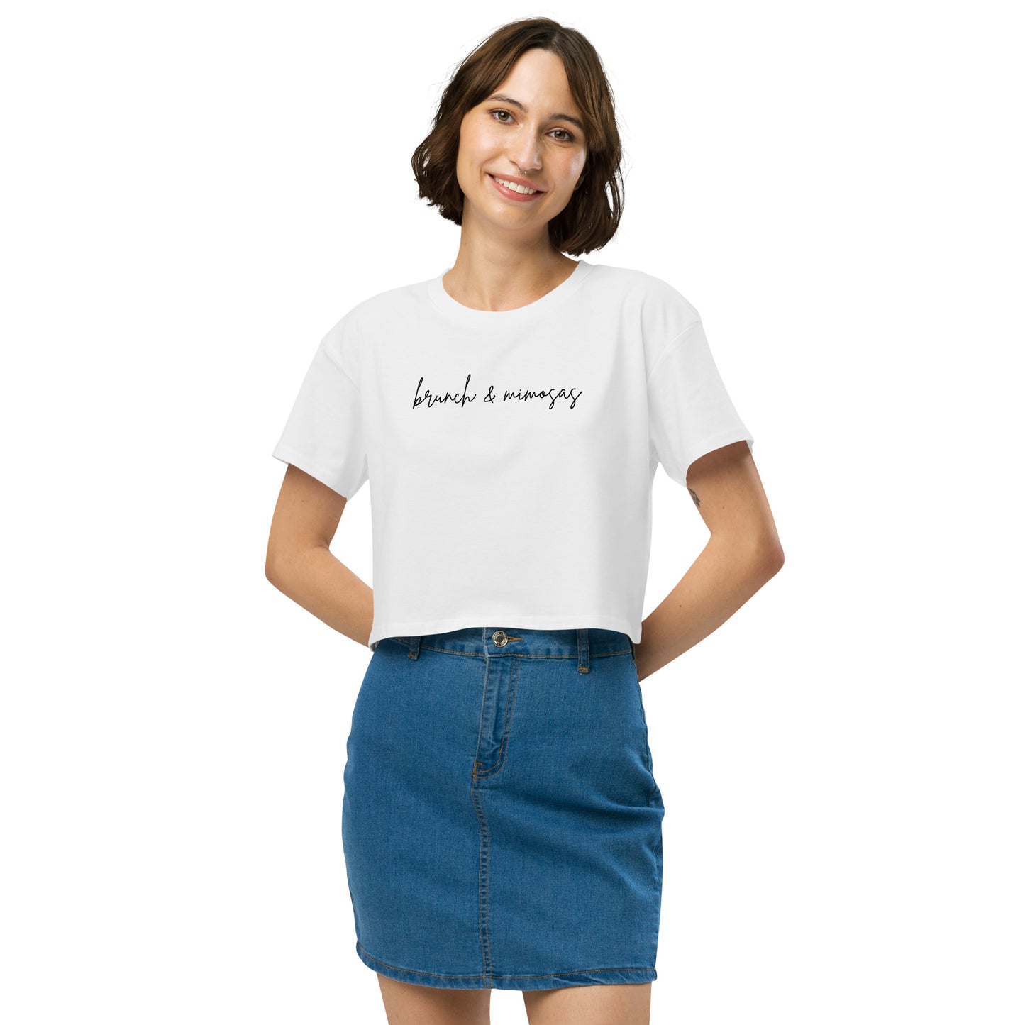 Brunch & Mimosas | Women’s Crop Top | Relaxed Fit