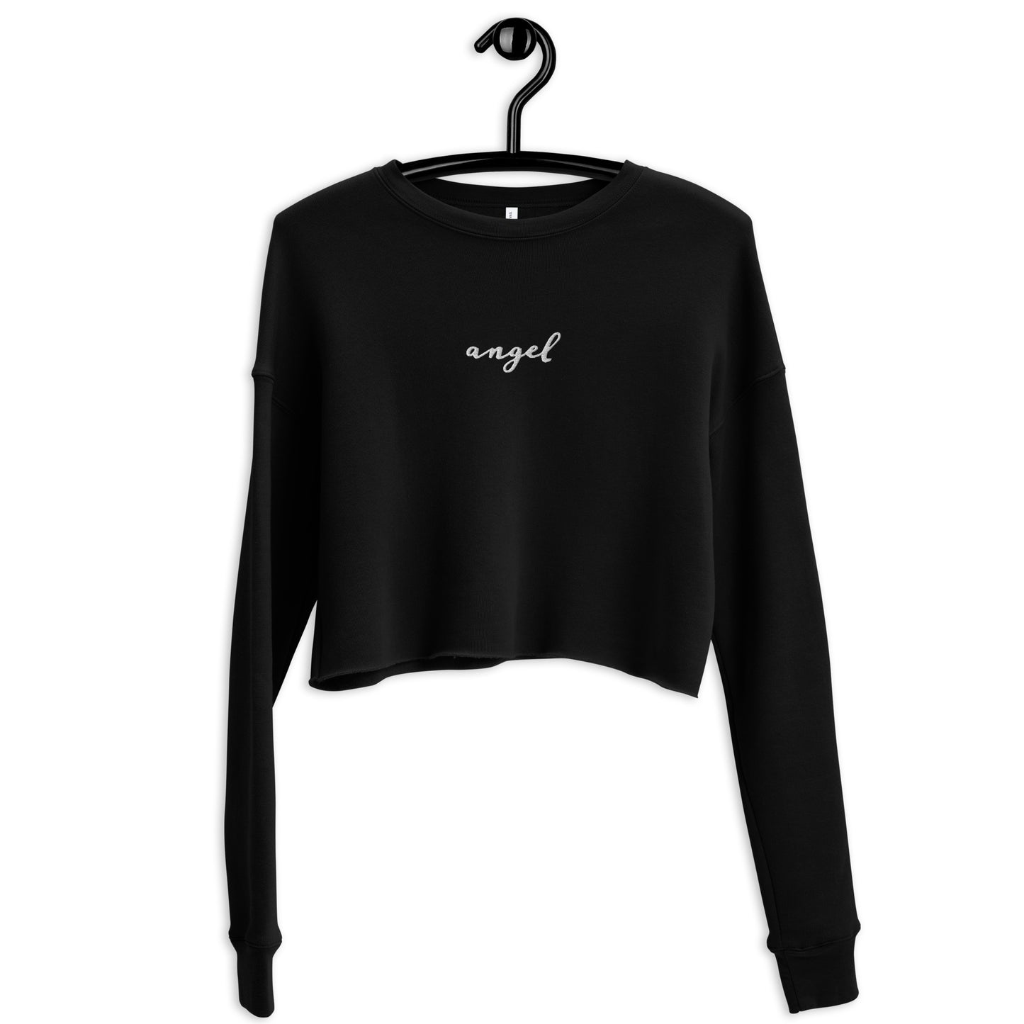 Angel | Women's Cropped Crewneck | Embroidered