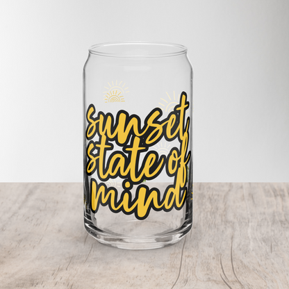 Sunset State of Mind | Can Shaped Glass | 16 oz