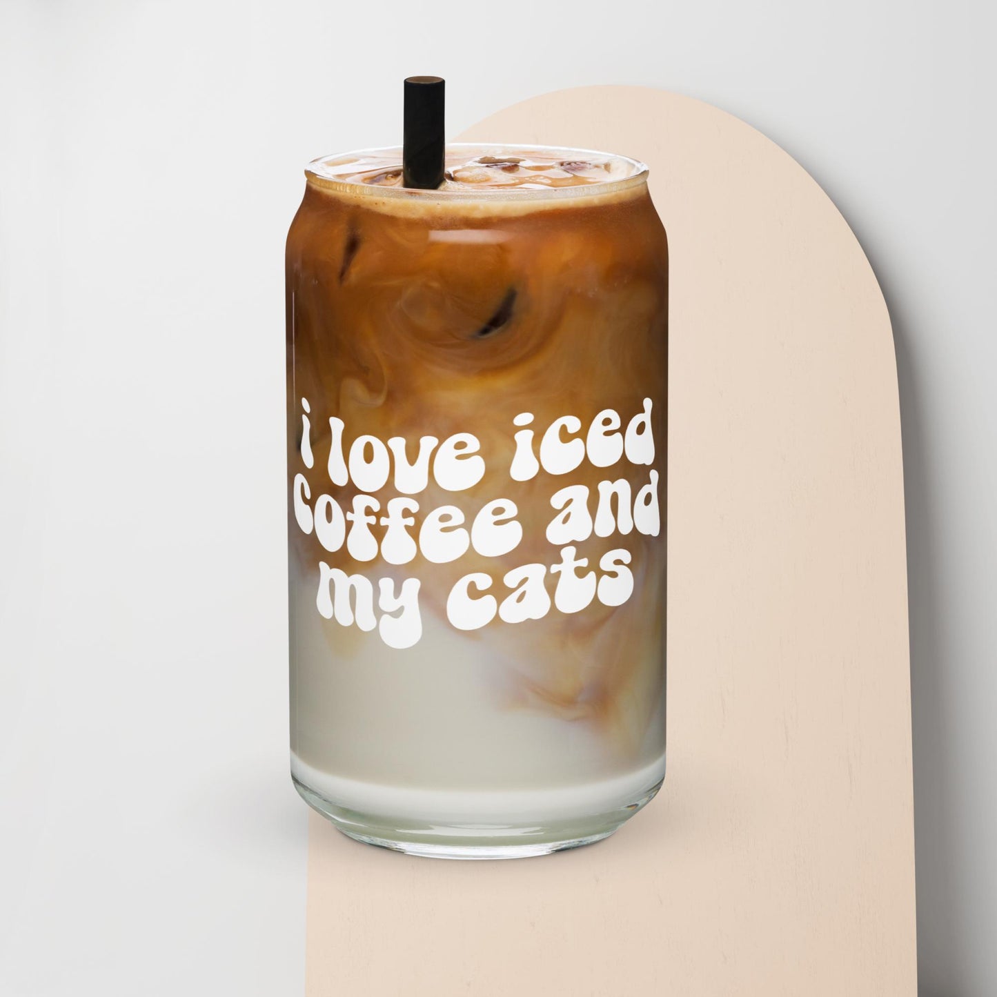 I Love Iced Coffee | Can Shaped Glass | 16 oz