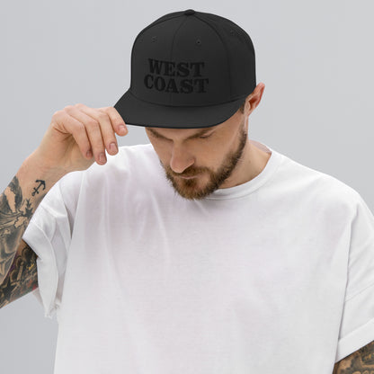 West Coast | Classic Snapback Hat | Embroidered