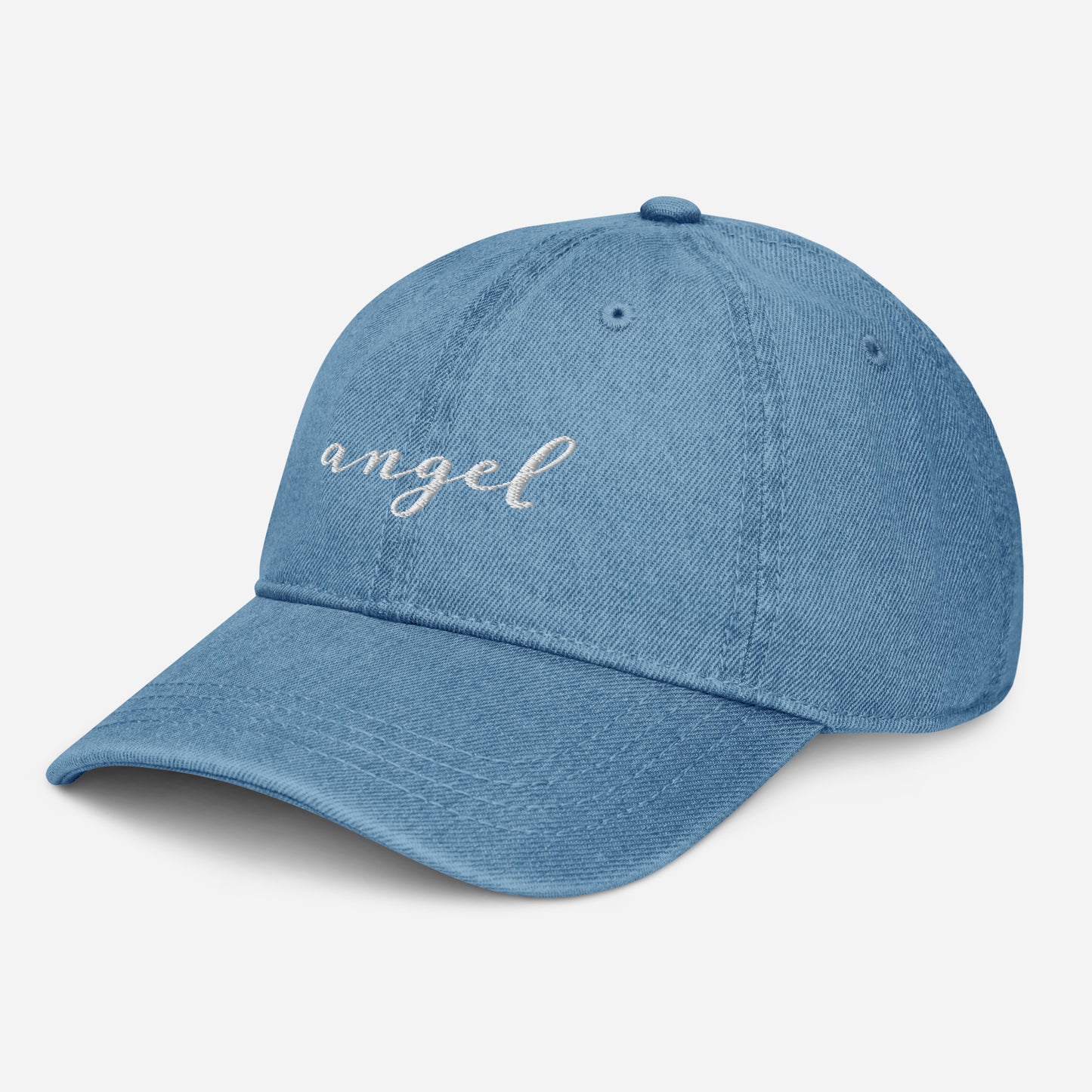 Angel | Denim Hat | Embroidered