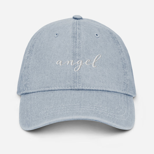 Angel | Denim Hat | Embroidered