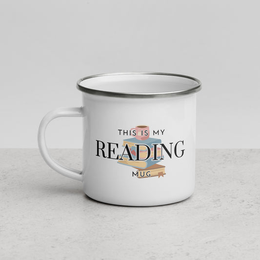 Reading Mug, Don't Bother Me | Enamel Mug | 12oz