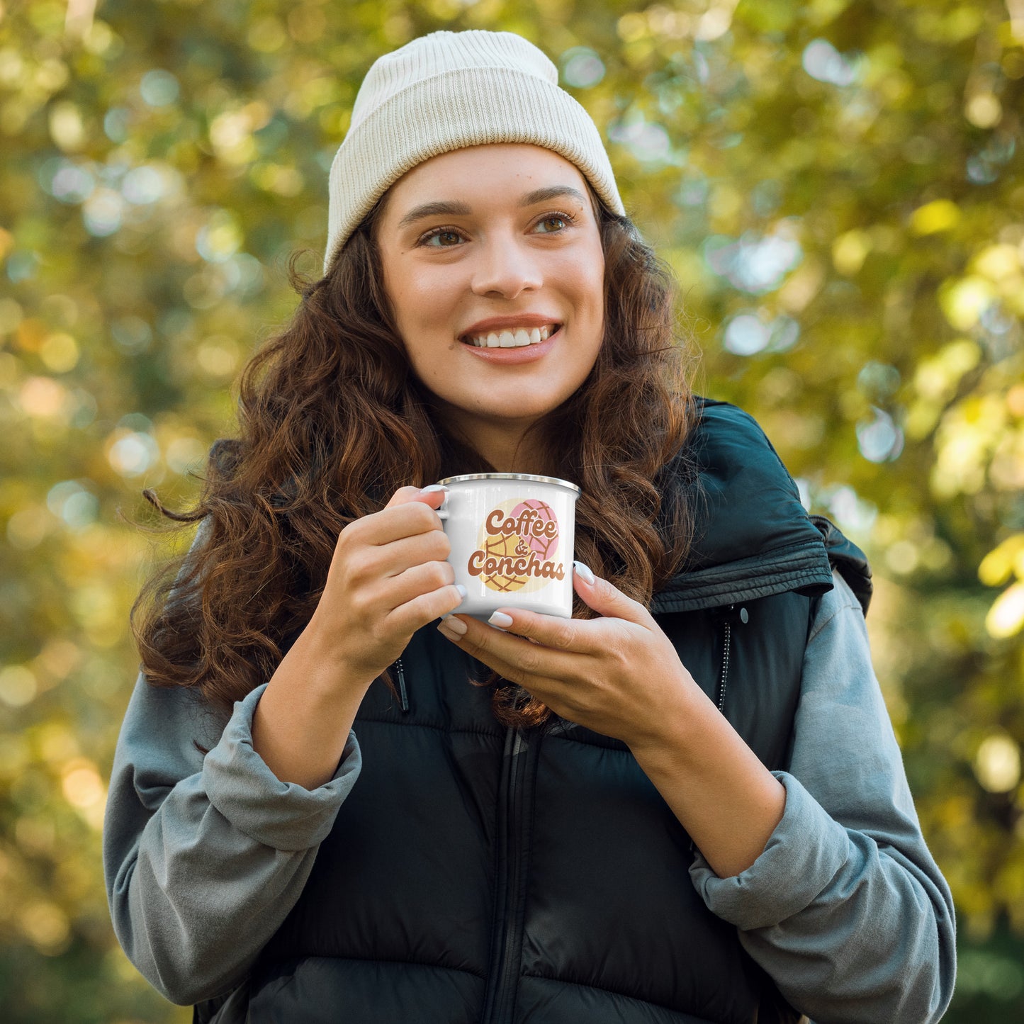 Coffee & Conchas | Enamel Mug | 12oz