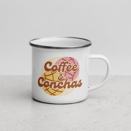 Coffee & Conchas | Enamel Mug | 12oz