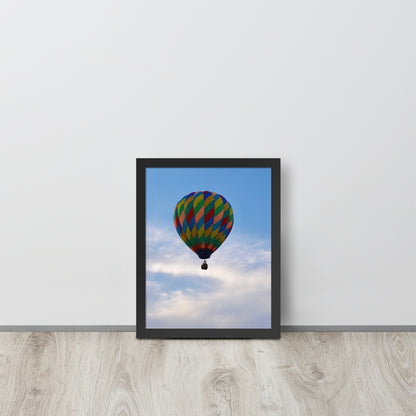 Hot Air Balloon in the Clouds | Framed Photo Print