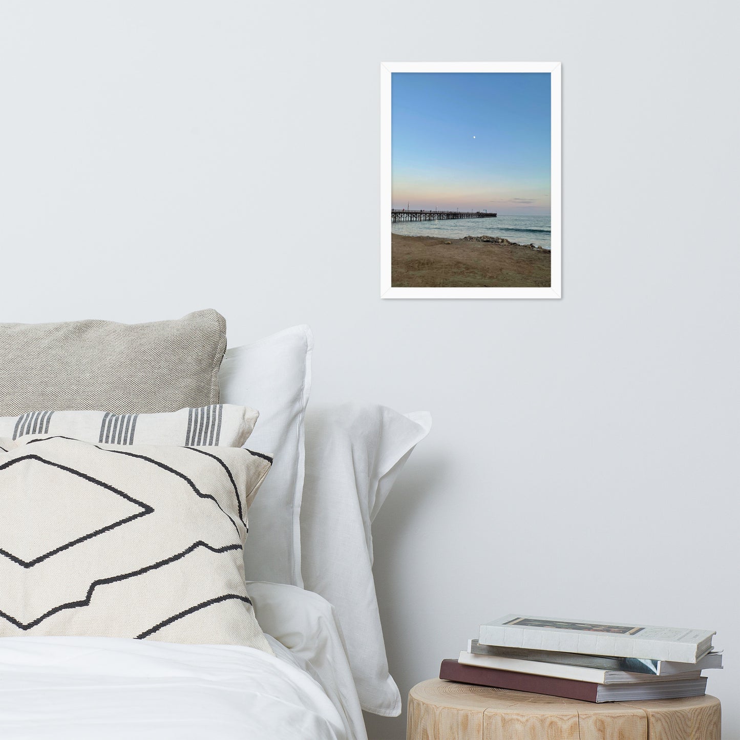 Dreamy California Beach Sunset | Framed Photo Print