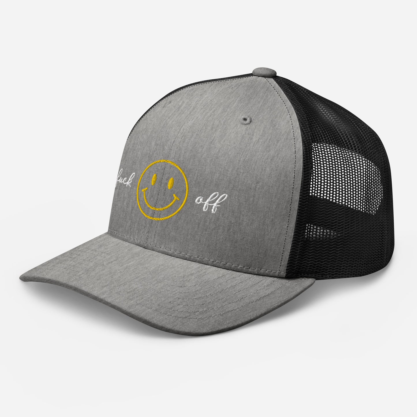 Fuck off | Retro Trucker Hat | Embroidered