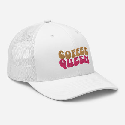 Coffee Queen | Retro Trucker Hat | Embroidered