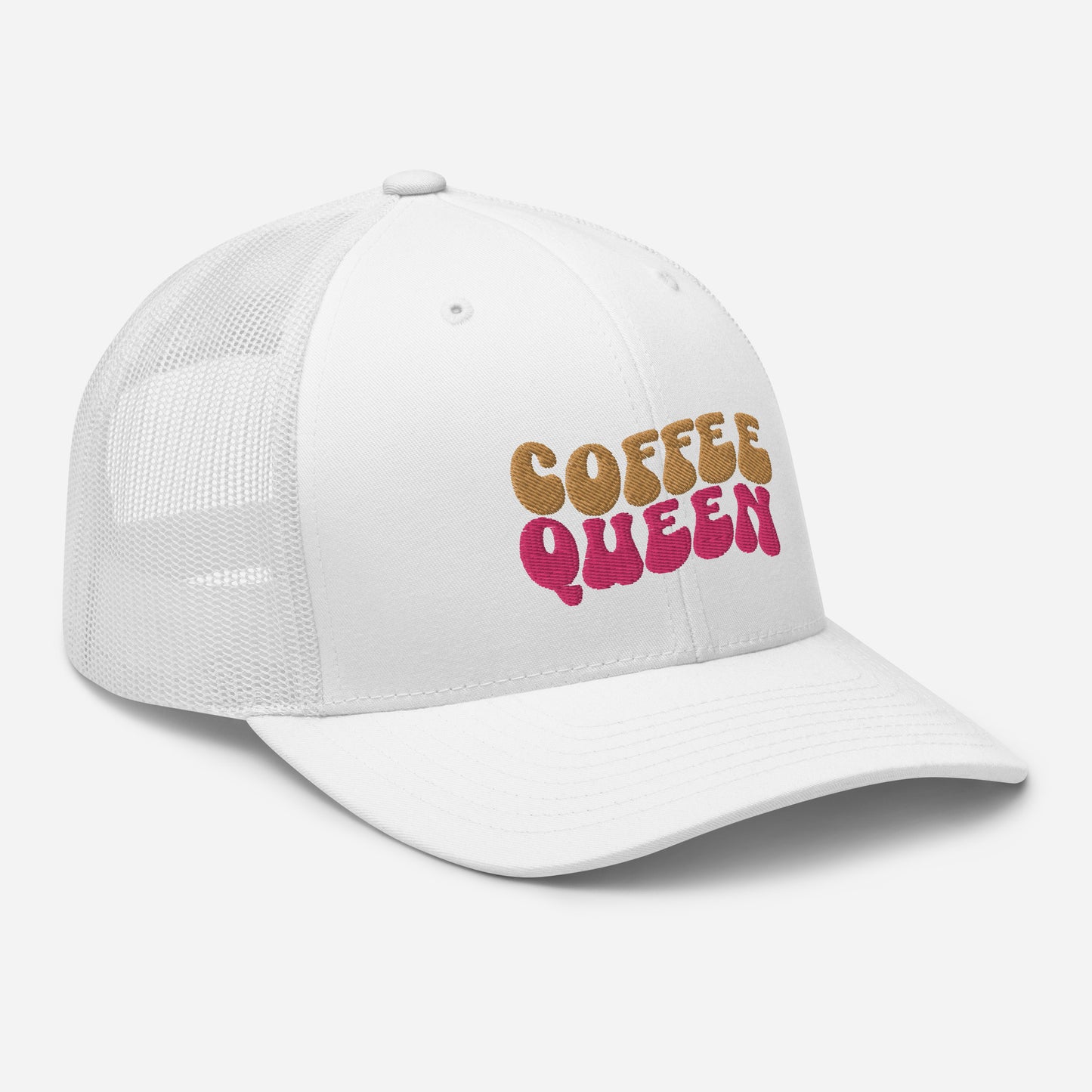 Coffee Queen | Retro Trucker Hat | Embroidered