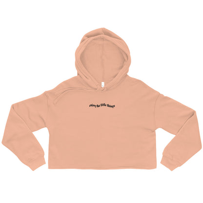 The Little Things | Women's Cropped Hoodie | Embroidered