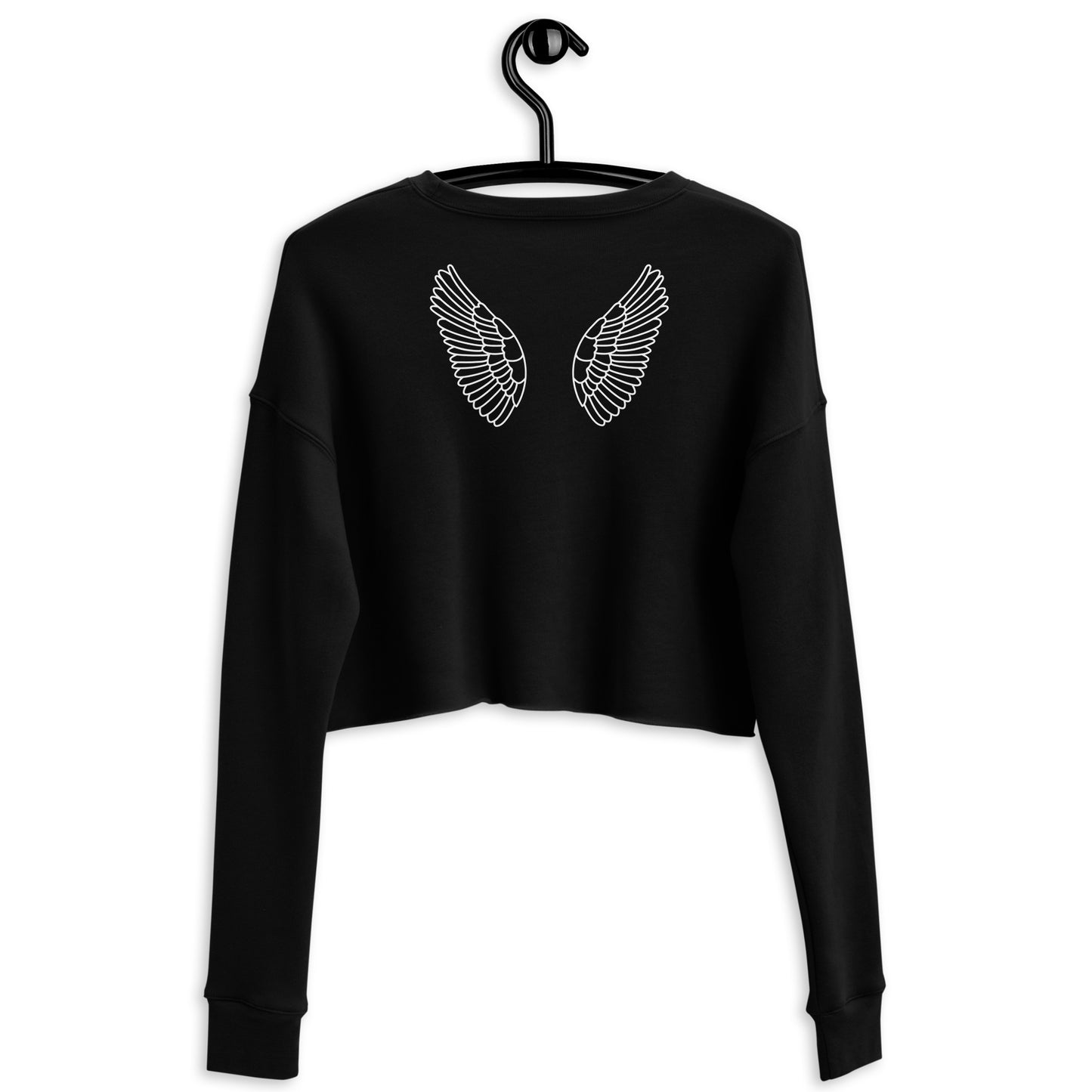Angel | Women's Cropped Crewneck | Embroidered