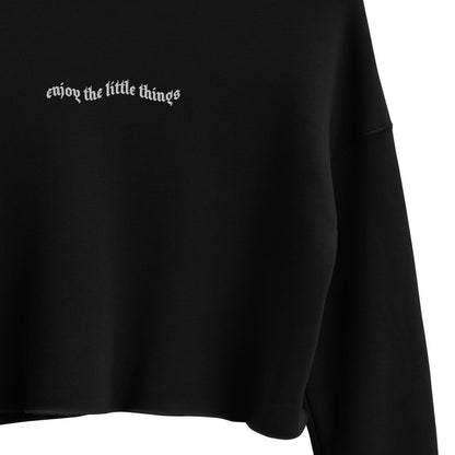 The Little Things | Women's Cropped Crewneck | Embroidered