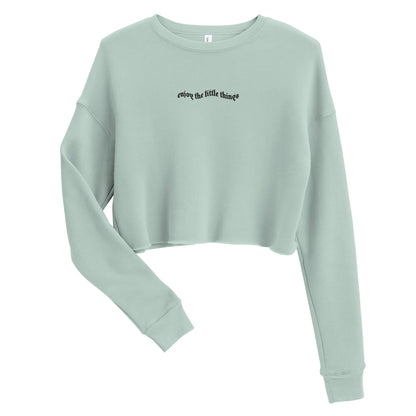 The Little Things | Women's Cropped Crewneck | Embroidered